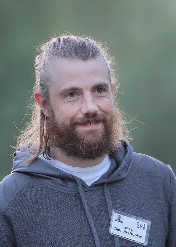 &copy; Reuters. Mike Cannon-Brookes, chief executive officer of Atlassian, attends the annual Allen and Co. Sun Valley media conference in Sun Valley, Idaho, U.S., July 11, 2019. REUTERS/Brendan McDermid/Files