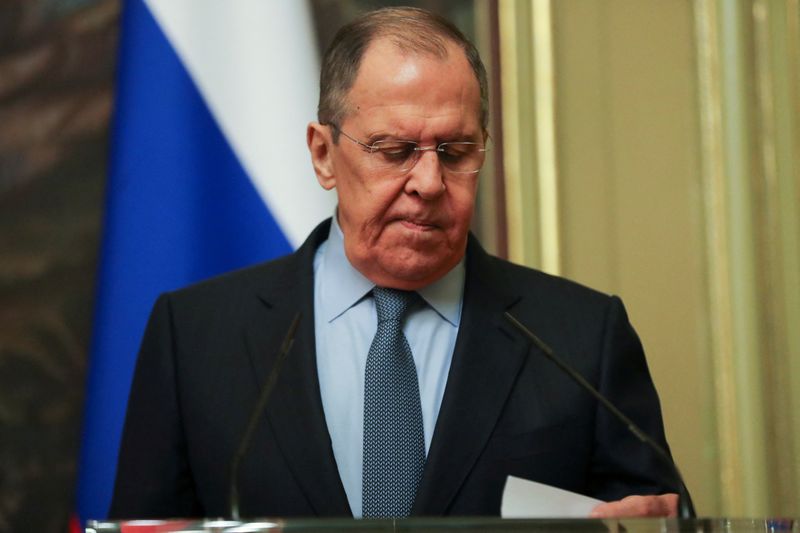 &copy; Reuters. Ministro das Relações Exteriores da Rússia, Sergei Lavrov, em Moscou
26/04/2022 Maxim Shipenkov/Pool via REUTERS