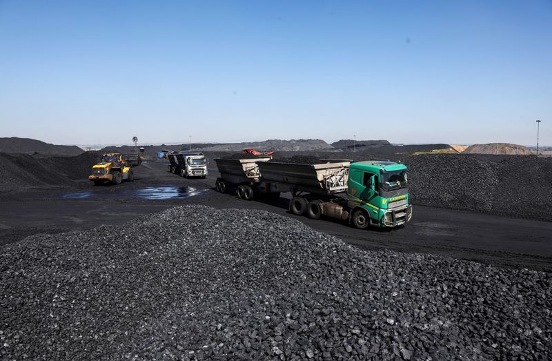 South African coal miners turn to trucks as rail service deteriorates