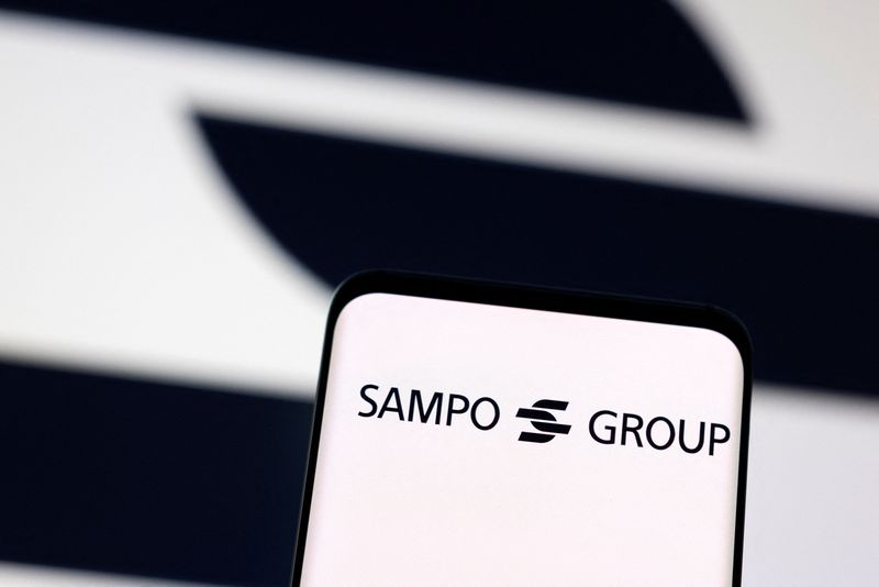 &copy; Reuters. FILE PHOTO: Sampo Group logo is seen displayed in this illustration taken, May 3, 2022. REUTERS/Dado Ruvic/Illustration