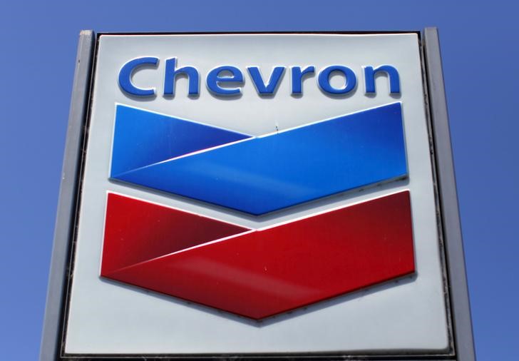 &copy; Reuters. Logo da Chevron em posto de gasolina na Califórnia. 
25/04/2013 
REUTERS/Mike Blake/