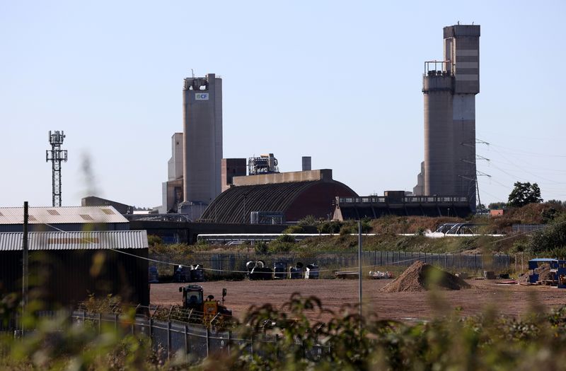 &copy; Reuters. Unidade da CF industries em Billingham
20/09/2021
REUTERS/Lee Smith