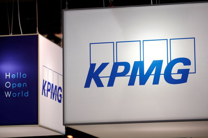 &copy; Reuters. FILE PHOTO: The logo of KPMG is seen at the high profile startups and high tech leaders gathering, Viva Tech,in Paris, France May 16, 2019. REUTERS/Charles Platiau