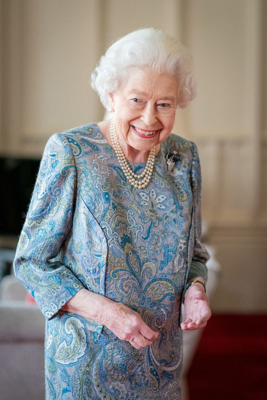 &copy; Reuters. الملكة إليزابيث ملكة بريطانيا في قلعة وندسور يوم 28 أبريل نيسان 2022. صورة من ممثل لوكالات الأنباء. 