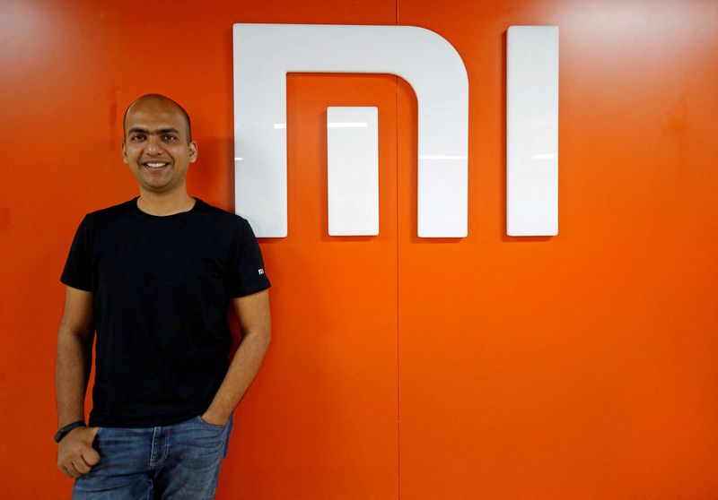 © Reuters. FILE PHOTO: Manu Kumar Jain, former managing director of Xiaomi India after an interview with Reuters inside his office in Bengaluru, India, January 18, 2018. REUTERS/Abhishek N. Chinnappa
