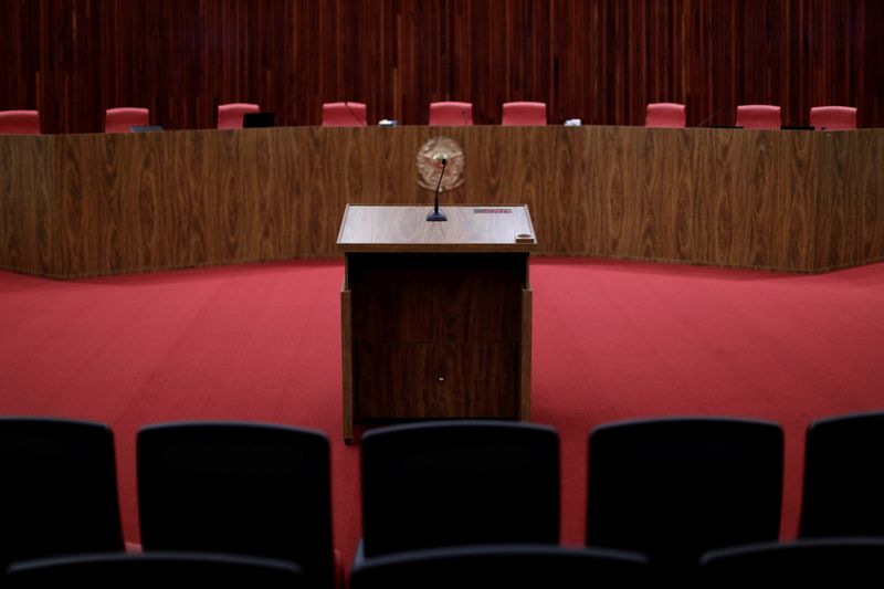 &copy; Reuters. Vista do plenário do Tribunal Superior Eleitoral em Brasília
08/06/2017 REUTERS/Ueslei Marcelino