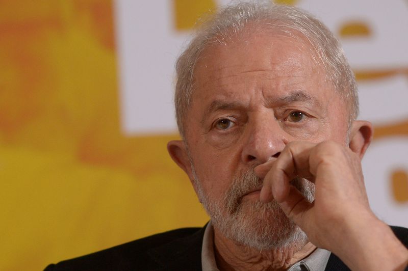 &copy; Reuters. Ex-presidente Luiz Inácio Lula da Silva em Brasília
28/04/2022 REUTERS/Andressa Anholete 