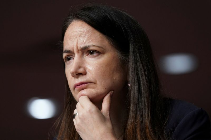 &copy; Reuters. Diretora de Inteligência Nacional dos EUA, Avril Haines, durante depoimento a comitê do Senado dos Estados Unidos
10/05/2022 REUTERS/Kevin Lamarque     