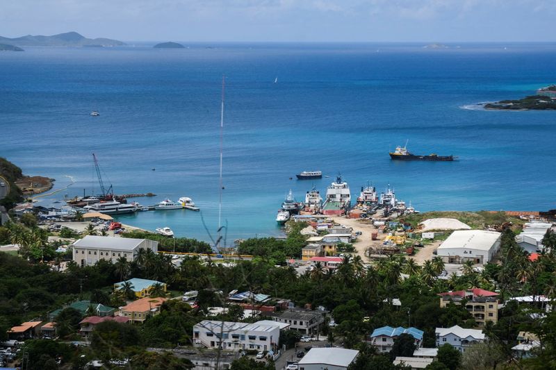 &copy; Reuters. FILE PHOTO: A general view of the ports of Road Town as a proposal is considered to put the overseas territory of the British Virgin Islands under the rule of London, which came after the arrest of the island's premier in Miami on charges of conspiracy to