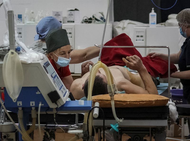 Ukrainian hospital works overtime as trauma trains evacuate war-wounded