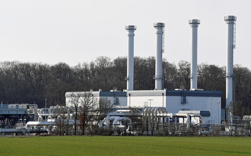 &copy; Reuters. El depósito de gas natural de Astora, que es el mayor almacenamiento de gas natural de Europa Occidental, en Rehden, Alemania, 16 de marzo de 2022. Astora forma parte del grupo Gazprom Germania. REUTERS/Fabian Bimmer