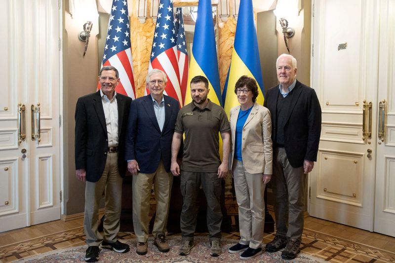 Top U.S. Senate Republican McConnell meets Zelenskiy in Kyiv