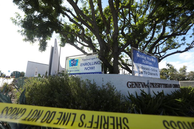 Churchgoers hog-tie gunman after shooting in California church kills one
