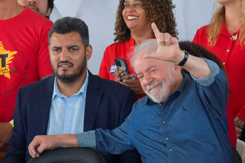&copy; Reuters. Ex-presidente Luiz Inácio Lula da Silva durenta evento em Contagem, Minas Gerais
10/05/2022 REUTERS/Washington Alves