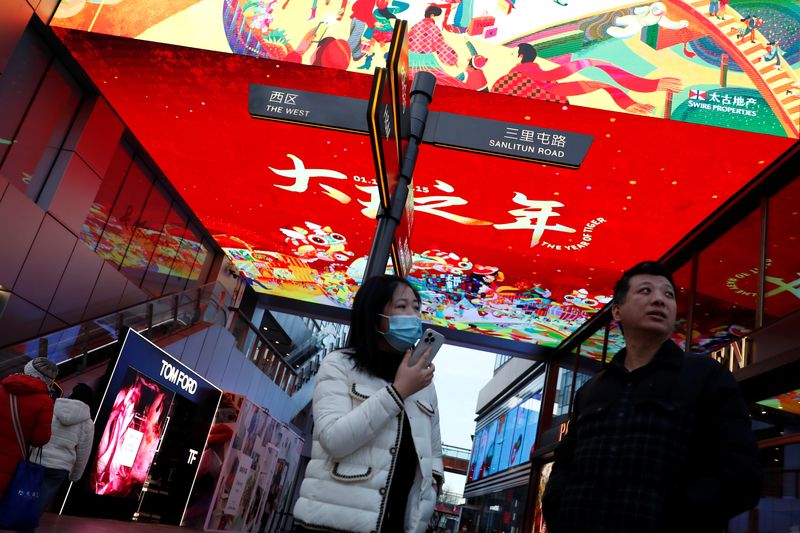 &copy; Reuters.  ５月１７日、 中国の首都・北京の経済が４月に大きな打撃を受けたことが指標で確認された。北京で１月撮影（２０２２年　ロイター/Tingshu Wang）