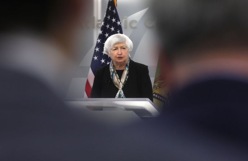&copy; Reuters. Janet Yellen, secretária do Tesouro dos EUA
13/04/2022
REUTERS/Leah Millis