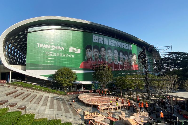 &copy; Reuters. Shenzhen Bay Sports Centre, que recebeu o WTA Finals de 2019
02/12/2021
REUTERS/David Kirton