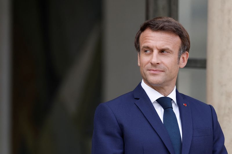 &copy; Reuters. Il presidente francese Emmanuel Macron a Parigi. REUTERS/Benoit Tessier