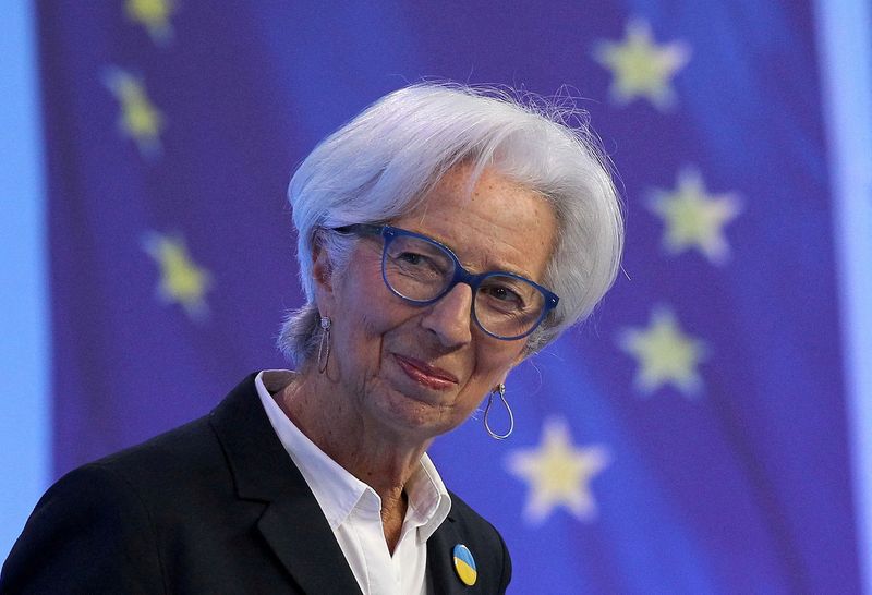 &copy; Reuters. Foto de archivo de la jefa del BCE, Christine Lagarde, en una rueda de prensa en Fráncfort
 Mar 10, 2022. Daniel Roland/Pool via REUTERS