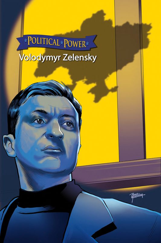 &copy; Reuters. Handout image of a comic book cover about Ukraine's President Volodymyr Zelenskiy, obtained on May 17, 2022. TidalWave Productions/Handout via REUTERS