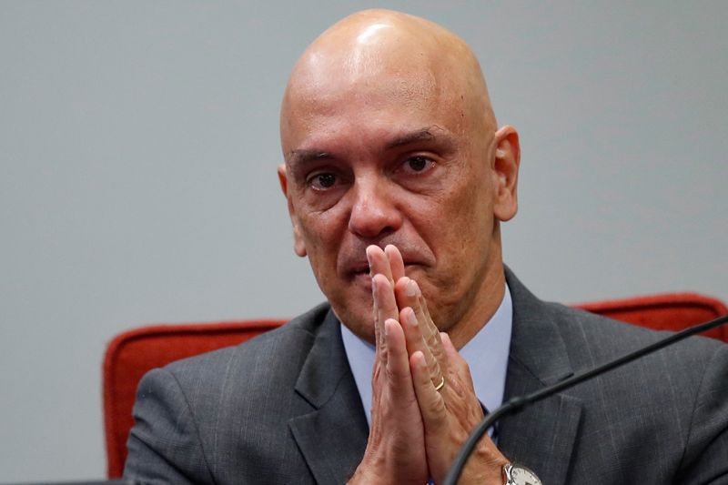 &copy; Reuters. Ministro Alexandre de Moraes, do STF, durante cerimônia em Brasília
18/05/2022 REUTERS/Adriano Machado