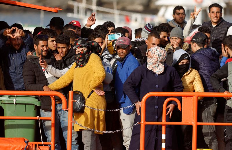 &copy; Reuters. Le nombre d'immigrés clandestins dans l'Union européenne a augmenté de 22% en 2021 pour atteindre 681.200 personnes, leur nombre ayant même plus que doublé en France, montrent des statistiques publiées jeudi par l'institut européen de la statistiqu