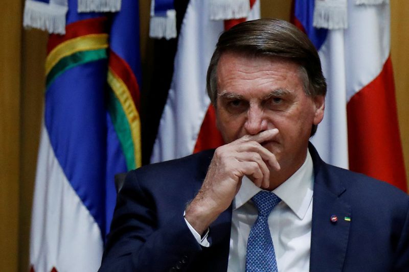 &copy; Reuters. Presidente Jair Bolsonaro durante evento no TST
19/05/2022
REUTERS/Adriano Machado