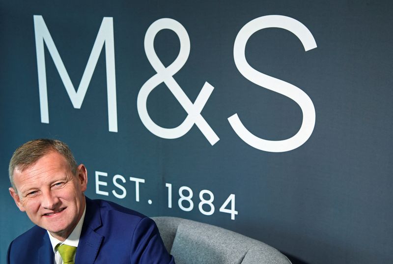 &copy; Reuters. FILE PHOTO: Steve Rowe, CEO of Marks and Spencer, poses for a photograph at the company head office in London, Britain, November 30, 2016. REUTERS/Toby Melville/
