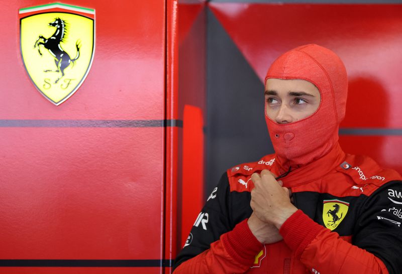 &copy; Reuters. Líder do campeonato mundial de Fórmula 1, Charles Leclerc, da Ferrari
20/05/2022
REUTERS/Nacho Doce