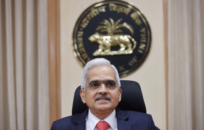 &copy; Reuters. FILE PHOTO: The Reserve Bank of India (RBI) Governor Shaktikanta Das attends a news conference after a monetary policy review in Mumbai, India, April 8, 2022. REUTERS/Francis Mascarenhas