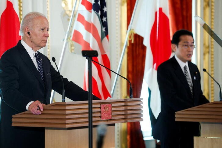 &copy; Reuters. 　木原誠二官房副長官は２３日の日米首脳会談および共同記者会見後、会談の概要を記者団に説明し、岸田文雄首相はバイデン大統領に対して日本の防衛費増額を表明したが、増額の具体的