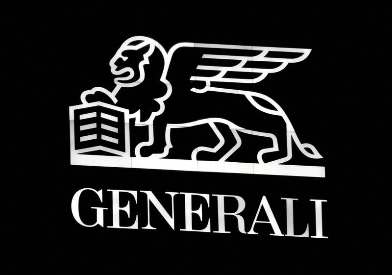 &copy; Reuters. Il logo Generali a Milano.  REUTERS/Stefano Rellandini/