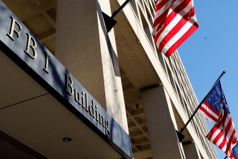 &copy; Reuters. FILE PHOTO: FBI headquarters building is seen in Washington, U.S., December 7, 2018. REUTERS/Yuri Gripas/File Photo