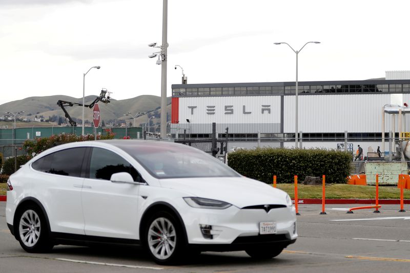 © Reuters. Principal fábrica de veículos da Tesla, em Fremont, Califórnia, EUA
11/05/2020
REUTERS/Stephen Lam