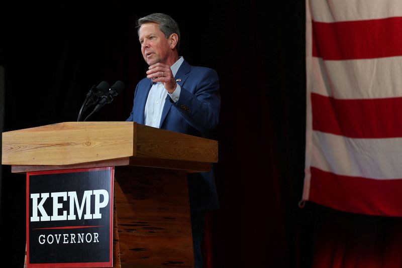 Georgia Gov. Kemp defeats Trump-backed rival for Republican nomination