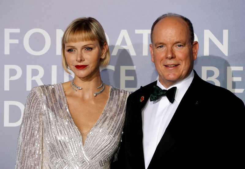 &copy; Reuters. Príncipe Albert e princesa Charlene, de Mônaco, em Monte Carlo
24/09/2020 REUTERS/Eric Gaillard/Pool