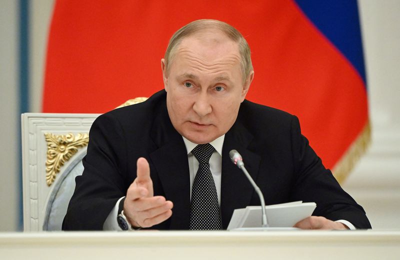 &copy; Reuters. Presidente russo, Vladimir Putin
25/05/2022
Sputnik/Sergey Guneev/Kremlin via REUTERS