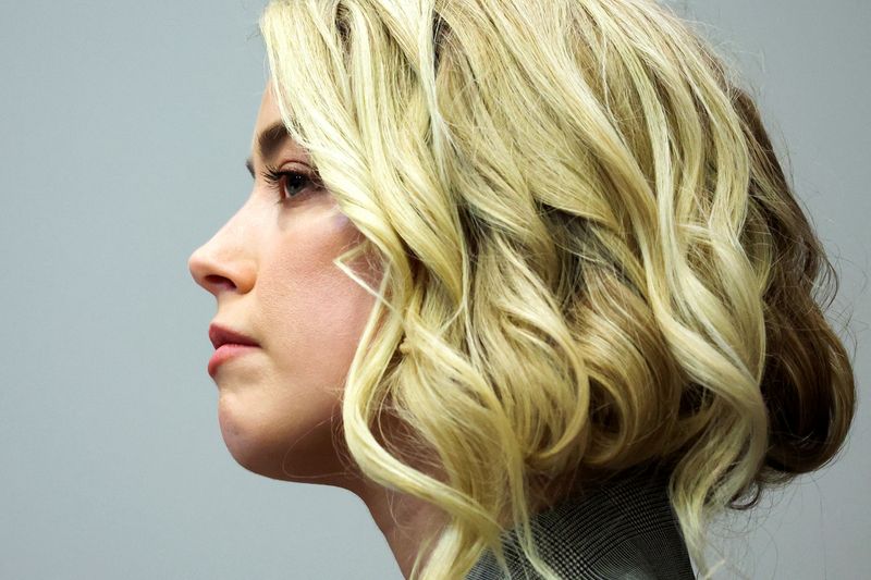 &copy; Reuters. Actor Amber Heard during the Depp vs Heard defamation trial at the Fairfax County Circuit Court in Fairfax, Virginia, U.S. May 26, 2022. Michael Reynolds/Pool via REUTERS