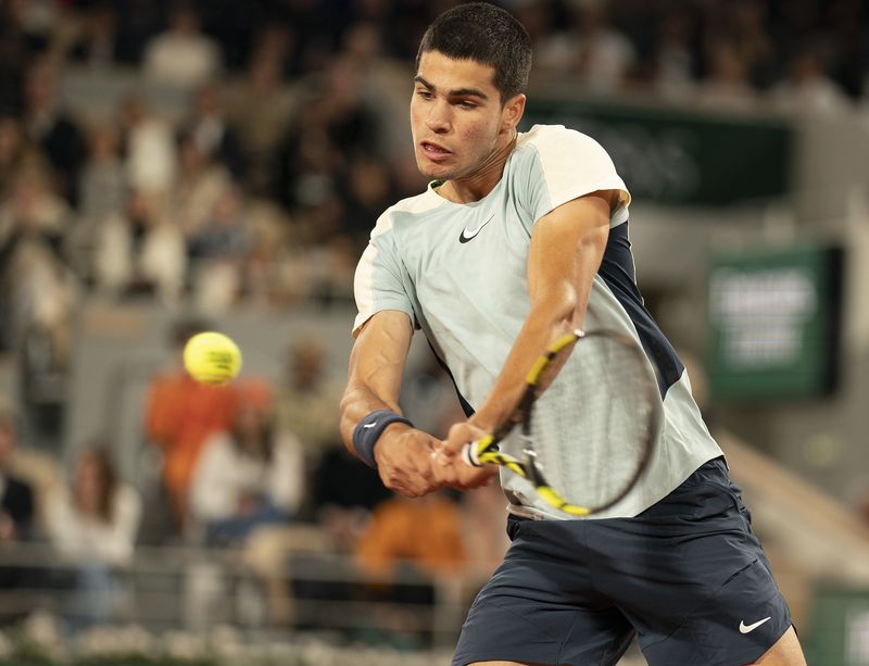 &copy; Reuters. Carlos Alcaraz brilha e avança para as oitavas de final em Roland Garros 
27/05/2022
Susan Mullane-USA TODAY Sports