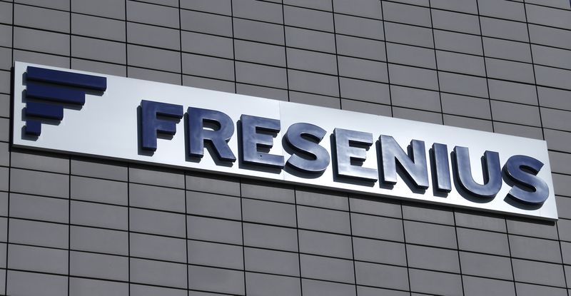 &copy; Reuters. General view of the Fresenius SE logo on the company's headquarters in Bad Homburg near Frankfurt, Germany, February 25, 2015.      REUTERS/Ralph Orlowski/File Photo/File Photo