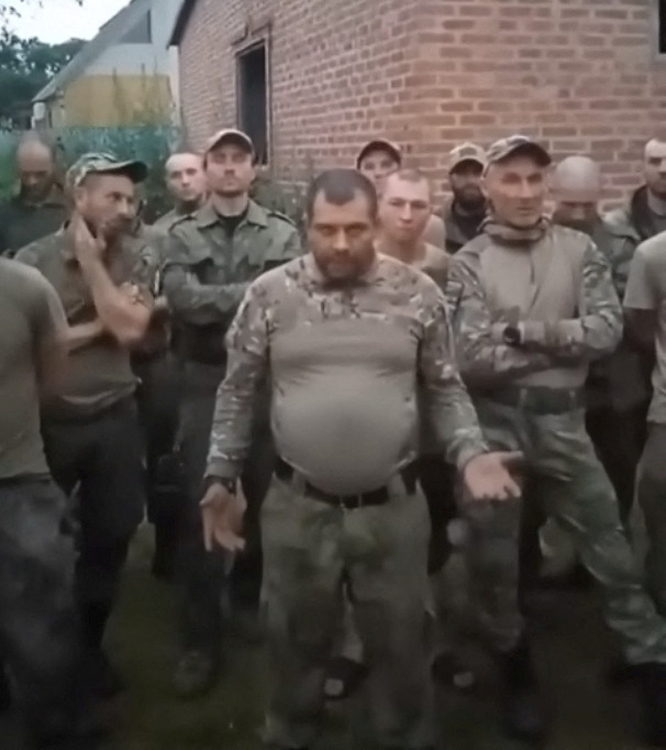 &copy; Reuters. A screenshot from a video shared on June 28 by Russian prisoners' rights campaign group Gulagu.net. It shows fighters from a Storm-Z squad explaining they will no longer fight in Ukraine, in protest at treatment by their commanders. Obtained by REUTERS/vi