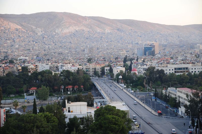 &copy; Reuters. Une vue générale montre la ville de Damas, en Syrie. /Photo prise le 14 avril 2018/REUTERS/SANA