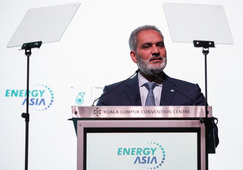 &copy; Reuters. Secretary General of Organization of the Petroleum Exporting Countries (OPEC) Haitham Al Ghais speaks during the Energy Asia conference in Kuala Lumpur, Malaysia June 26, 2023. REUTERS/Hasnoor Hussain/File Photo