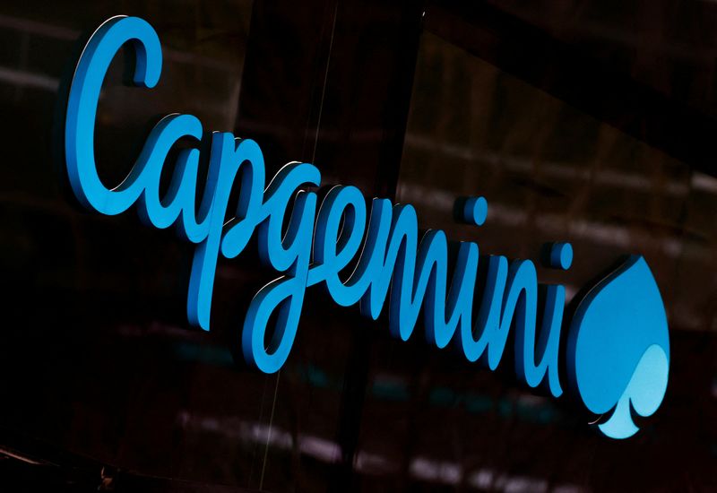 &copy; Reuters. Le logo de Capgemini. /Photo prise le 9 février 2024/REUTERS/Gonzalo Fuentes
