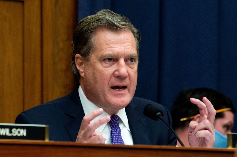 &copy; Reuters. FILE PHOTO: U.S. Representative Mike Turner (R-OH) questions the witnesses during a House Armed Services Committee hearing on "Ending the U.S. Military Mission in Afghanistan" in the Rayburn House Office Building in Washington, U.S., September 29, 2021. R
