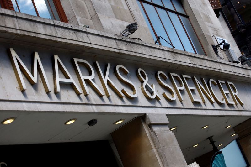 &copy; Reuters. FILE PHOTO: A Marks & Spencer store is pictured at Oxford Street, amid the outbreak of the coronavirus disease (COVID-19), in London, Britain, July 20, 2020. REUTERS/Henry Nicholls/File Photo