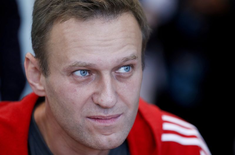 &copy; Reuters. FOTO ARCHIVO: El líder opositor ruso Alexei Navalny, encarcelado durante 30 días por convocar una protesta no autorizada, asiste a una vista judicial en Moscú, Rusia, el 22 de agosto de 2019. REUTERS/Evgenia Novozhenina/Archivo