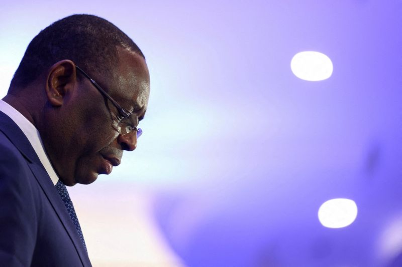 &copy; Reuters. Le président sénégalais Macky Sall à Bruxelles. /Photo prise le 25 octobre 2023/REUTERS/Johanna Geron