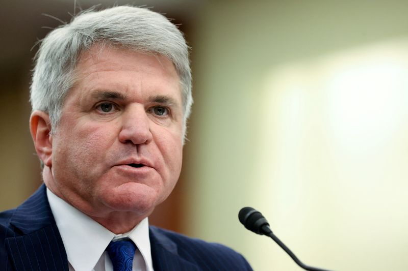 &copy; Reuters. FILE PHOTO: U.S. Representative Michael McCaul (R-TX) participates in a Republican-led forum on the possible origins of the COVID-19 coronavirus outbreak in Wuhan, China, on Capitol Hill in Washington, U.S. June 29, 2021.  REUTERS/Jonathan Ernst/File Phot