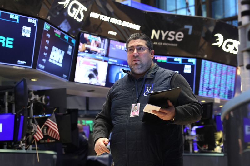 &copy; Reuters. 米国株式市場は下落して取引を終えた。６日撮影（２０２４年　ロイター/Brendan McDermid）